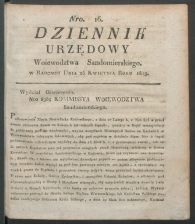 dziennik urzedowy woj.sandomierskiego 1819-16-00001